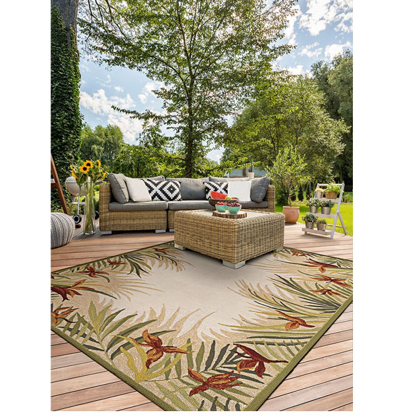 Covington Tropics Garden Sand/Multi by Couristan - Image 2